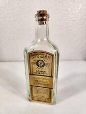Watkins Double Strength Imitation Vanilla Extract Vtg Clear Glass Bottle Cork picture