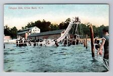 Sylvan Beach NY-New York, Toboggan Slide, Antique, Vintage Souvenir Postcard picture