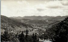 RPPC Rochester Vermont Birdseye Aerial View Real Photo Postcard c1933 picture
