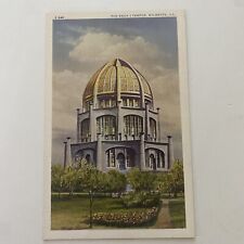 Vintage 1940's Postcard The Baha'i Temple & Grounds Wilmette Illinois picture