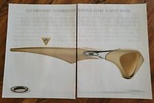 2002 VINTAGE 2 PAGE PRINT AD - OAKLEY SCAR - OAKLEY GLASSES AD ONLY picture