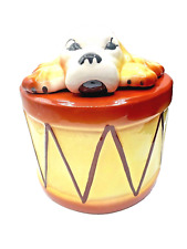 Vintage Sierra Vista Dog on Drum Cookie Jar picture