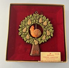 Hallmark 1976 Tree-Trimming Twirl Abouts Partridge Pear Tree Christmas Ornament picture
