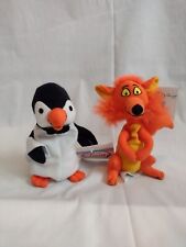The Disney Store Mary Poppins Fox & Penguin Bean Bag Plush w/Tags picture