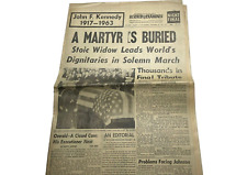 NOVEMBER 25, 1963 JFK ASSASSINATION Los Angeles Herald Examiner NEWSPAPER picture