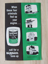 30 UNUSED Vintage BARDAHL OIL Advertising Sales Brochures With The Crime Gang picture