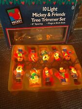 Vintage 1999 Disney  Mickey & Friends Christmas Tree Trimmer 10 Light Set in box picture