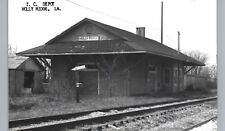 HOLLY RIDGE LA TRAIN DEPOT 1960s photo postcard rppc louisiana railroad station picture