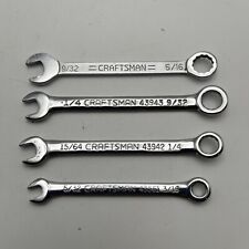 4 Vintage Craftsman combination wrenches Ignition 9/32-5/16 -5/32-3/16 12 pt USA picture