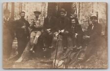 RPPC Seven Merry Men in The Forest Dapper  Gentlemen c1906 Photo Postcard Y27 picture