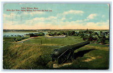 1913 Bird's Eye View Salem Willows Park Salem Willows MA Cannon Postcard picture