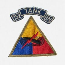WW2 US Army Military 752nd Tank Battalion Shoulder Sleeve Insignia Patch picture