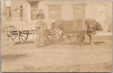 1913 SPOONER, Wisconsin Photo RPPC Postcard 