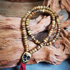 Gandhanra Original 6mm Tibetan Yak Bone Mala Beads Necklace,Tibetan Prayer Beads picture