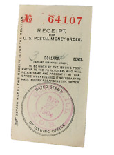 Antique 1904 USPS US Postal Service Money Order Receipt Ephemera picture