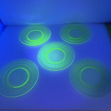 Uranium Plates Hocking Block Optic Green Luncheon 8