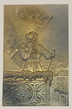 Nice Antique Christmas Santa Heavily Embossed Post Card Postcard picture