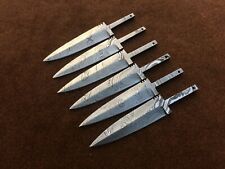 Lot of 6 Handmade Damascus Carbon Steel Sgian Dubh Blank Blades Knife making  picture