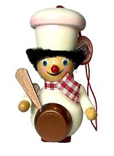 Steinbach Wooden Chef Copper Colored Pot Christmas Ornament Germany Original picture