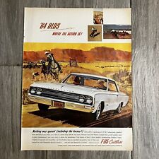 Vintage Print Ad 1964  Oldsmobile F85 Cutlass Where The Action Is picture