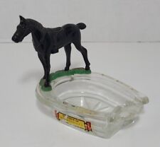 Vintage Carlsbad Caverns New Mexico Ashtray Horse Horseshoe Collectible picture