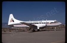 Canada West Air Convair 640 C-FCWE Mar 90 Kodachrome Slide/Dia A21 picture