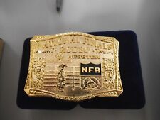 Hesston Gold National Rodeo Finals Belt Buckle 2023 adult size picture