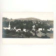 Grafton Village Vermont RPPC Postcard c1905 Church Hill Houses Real Photo A2957 picture
