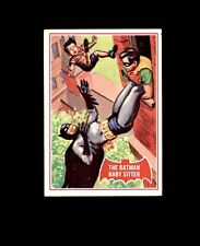 1966 TOPPS BATMAN RED BAT CARD #34A THE BATMAN BABY SITTER picture