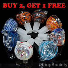 Colorful Glass Slide Bowl 14mm Water Pipe Hookah Head Piece Thick Slide Bowl picture