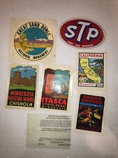 1970's assorted collectable stickers/decals. Qty 6. Very good condition. picture