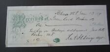Old 1879 - GREENHOOD BOHM & Co. - Receipt Document - HELENA MONTANA TERR. picture