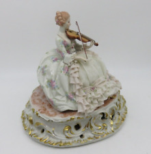 Rare Luigi Fabris Italian Porcelain Lady Playing the Violin Limited Edition picture