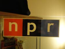 Set Of 2 National Public Radio NPR window Decal Approximately 5.5