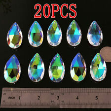 20Pc AB Top Crystal Lamp Prism Chandelier Pendant Suncatcher Ornament Christmas picture