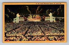 St Louis MO-Missouri, St Louis Municipal Opera, Antique, Vintage Postcard picture