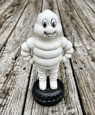 Michelin Man Bibendum Standing Cast Iron 8.5” Tall Advertising Coin Bank picture