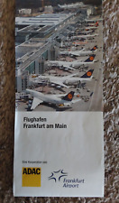 2012 MAP OF THE FRANKFURT AIRPORT AND SURROUNDING AREA ISSUED BY ADAC picture