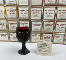 2-Vtg. Avon Cape Cod 1876 Ruby Red Goblets NIB With Bayberry Candle 4-1/2”H picture