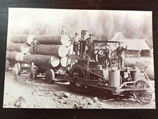 Old Time Lumbering Nevada City California Vintage Postcard Unused Photochrome picture