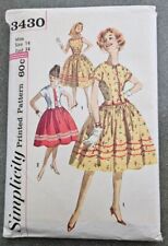 1960s Simplicity Dress Sz 14 Miss 3430 VTG Sewing Pattern bust 34 w Jacket UNCUT picture