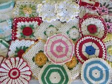 Vintage Crochet Pot Holder Lot-48 pieces-Mint condition picture