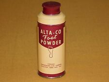 VINTAGE MADE  USA OLD DOLGE  ALTA-CO FOOT POWDER FULL 2 OZ TIN CAN UNUSED picture