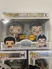 FUNKO POP LUFFY & FOXY 2-PACK CHASE HOT TOPIC ONE PIECE EXCLUSIVE RARE picture