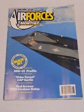 Airforces Monthly Magazine June 1990 Stealth Fighter F-117 MiG-21 Red Arrows  picture