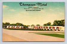 Thompson Motel Hwy 20 & 183 Bassett Nebraska NE Roadside America Postcard picture