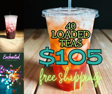 Loaded Tea Kit BULK PACK OF 40 Flavored Sugar Free Caffeinated Energy Drink picture