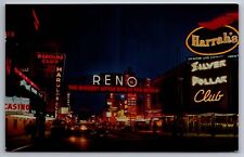 Postcard Reno Arch Virginia Street Reno Nevada  F 1 picture