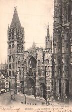 Vtg Postcard The Cathedral Rouen, France Posted 1905 DB Stamp picture