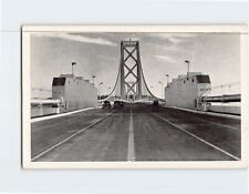 Postcard San Francisco-Oakland Bay Bridge Showing Center Anchorage California picture